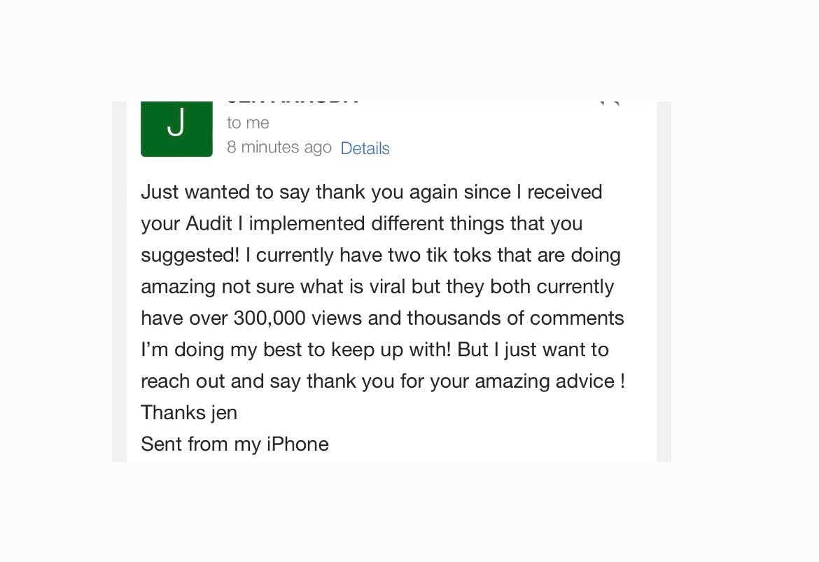 SOCIAL MEDIA (TIKTOK) AUDIT